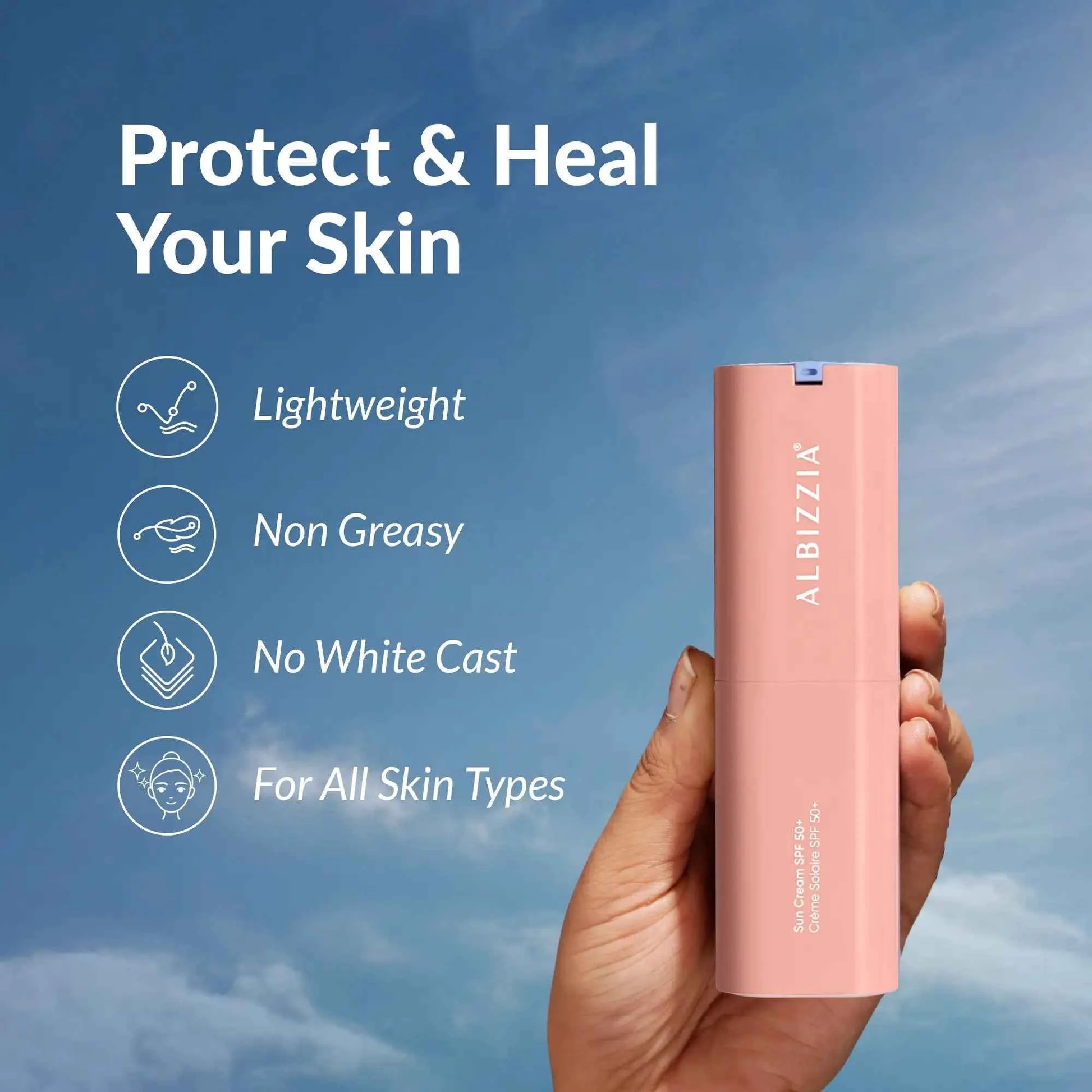 Albizzia Sun Cream SPF 50+ PA++++